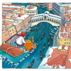 Venedig Vogelpersperspektive, Rahmengeschichte