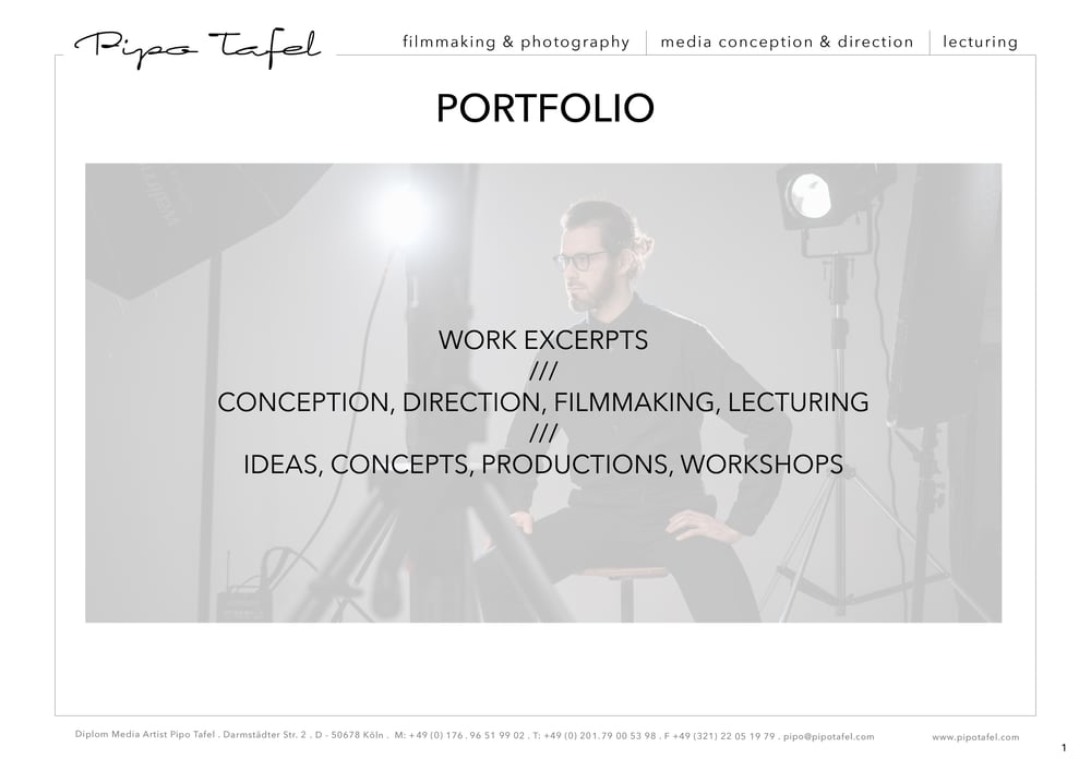 Portfolio Pipo Tafel Frontseite