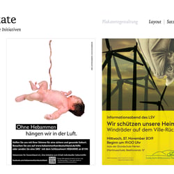 Plakatmotive, die bewegen. Berlin und Bornheim.