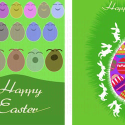 Illustrationen, Thema: Ostern, Vektorgraphik