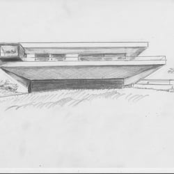 Villa Escarpa Skizze (Bleistift/Papier)