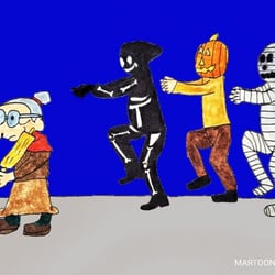 Zum letzten „Inktober2020“ Tag 31 – Thema: Schleichen. Musste ich wieder einen Halloween Szene auswählen.