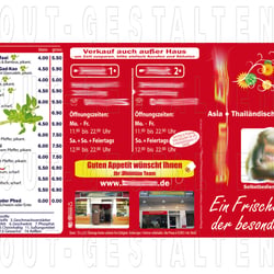 Werbung, Marketing Ideen für Asia, Thai, China und Vietnamesische Restaurant erstellen, gestalten