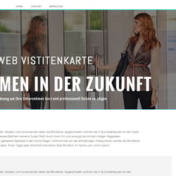 Layout Web Visitenkarte
