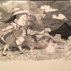 Inktober 9 Mei aus „ Mein Nachbar Totoro“