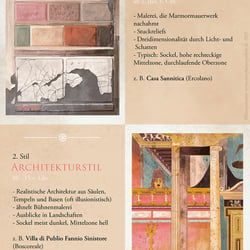 Illustration Kunstgeschichte Wandmalerei in Pompeii 1