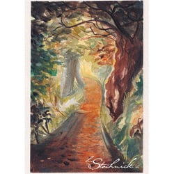 Eingang des Waldes 15 × 21 cm
