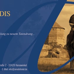 CI Entwicklung und Umsetzung von Flyern „Amadis Hotel“