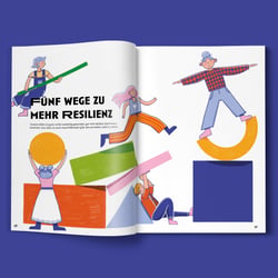 Editorialillustration zum Thema Resilienz
