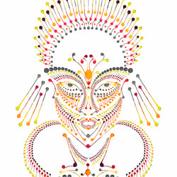 FACE V1 / http://www.farbtunnel.de/dotting-art/