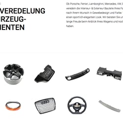 Textbeispiel Carbon Works Berlin Automobilveredelung