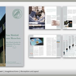 Broschüren Design für Forschungsinstitute der Max-Planck-Gesellschaft