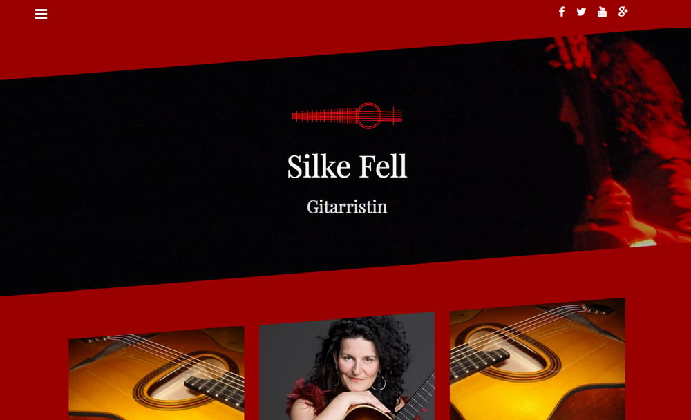 Startseite Gitarristin, Silke Fell