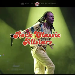 Website der Rock Classic Allstars