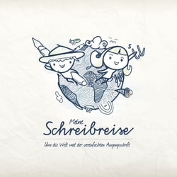Online Schreibgeräte Illustration und Konzeption