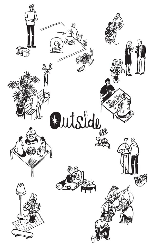 Outside