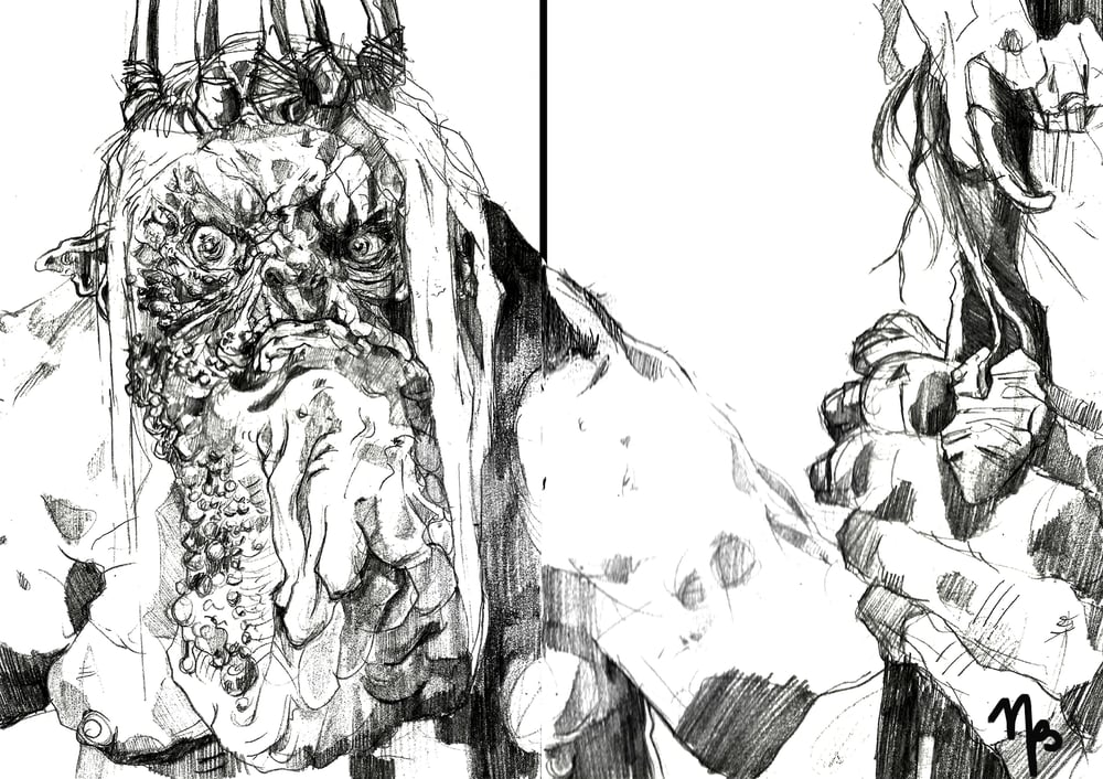 Great Goblin fan art, 2015, Bleistift