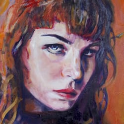 Don´t you…   Öl auf Leinwand    100 × 80 cm    2022