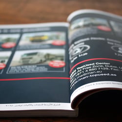 Gestaltung von Anzeigen für MAN Truck & Bus Middle East