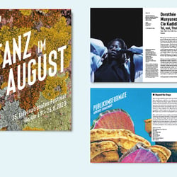 Programmbuch für das Festival Tanz im August 2023