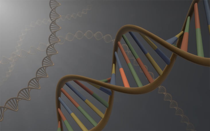 DNA Strang mit einer Punktmutation, Cinema 4D