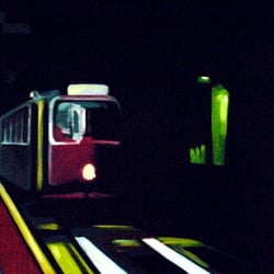 Subway (Öl auf Hartholz – 120 × 60 cm)