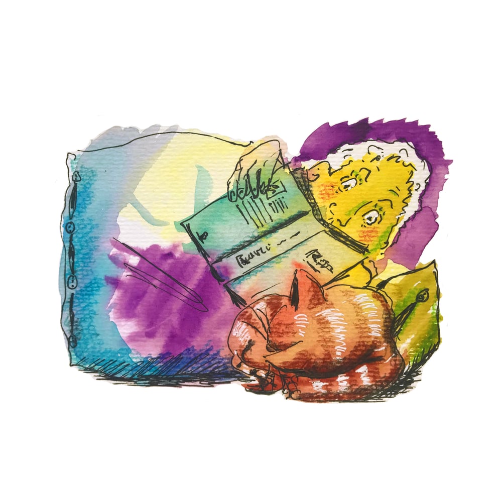 Aquarell, Buntstift & Fineliner