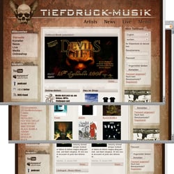 Tiefdruck-Musik (Plattenfirma) – Webdesign