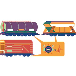 llustrationen für „DB mobil“ zum Thema „Lärmschutz