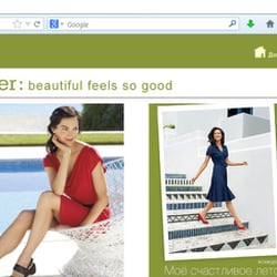 Site for shoe brand „Naturatizer“. naturalizer.ru
