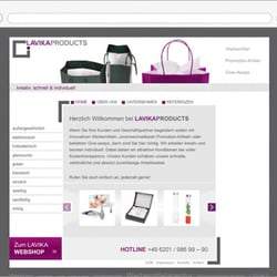 Internetauftritt LAVIKA Products