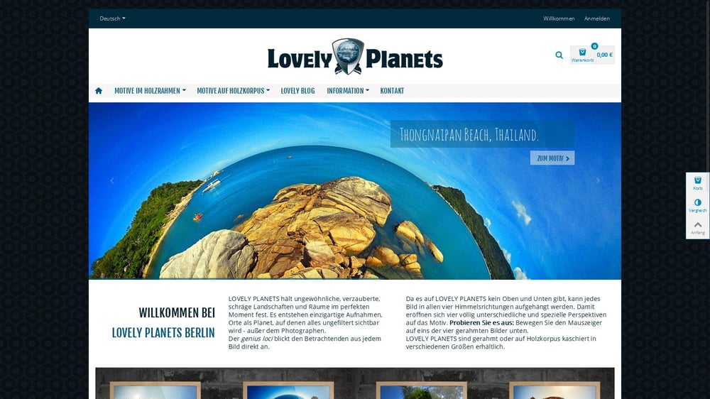 Lovely Planets Berlin Webshop (Prestashop) www.lovelyplanets.de