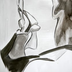 Black white peace