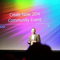 Hosting / modertating the Adobe Create Now Event in Düsseldorf.