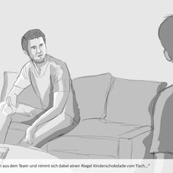 SevenOne Media – Auszug Storyboard für individualisiertes Werbeangebot.