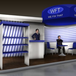 Messestand-Visualisierung, freie Arbeit, 2011