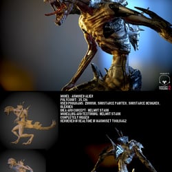 Armored Alien LowPoly