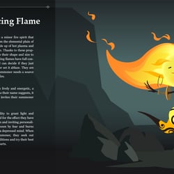 Dancing Flame – sample page