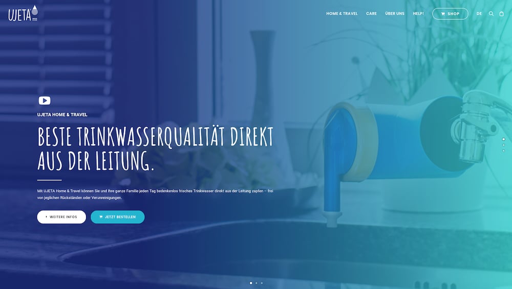 UJETA Filtersysteme – Website