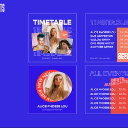 Artist Posts & Timetable