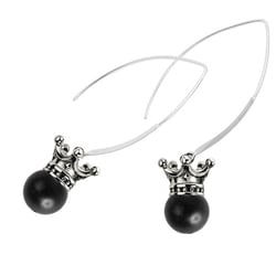 Ohrhänger «Crown Pearl – Onyx» by BLACK BARON