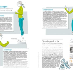 Besser laufen, Layout und Illustrationen für healthy living