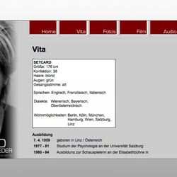 Ingrid Mülleder – Eine CMS basierende Webseite für eine Schauspielerin