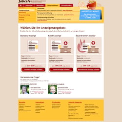 Optimierung des User Interface Designs bei der Darstellung der Anzeigenprofile und dem anschließenden Bestellprozess