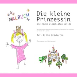 Kinderbuch-Cover „Die kleine Prinzessin“ Malbuch