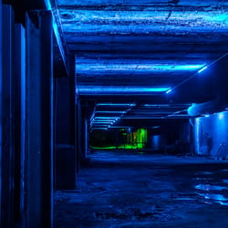 Blue Hallway