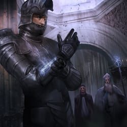 knight at ceremony