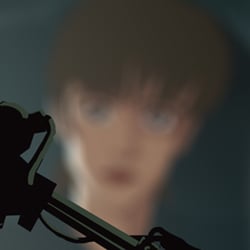Deckard führt den Voight-Kampff-Test durch (Rachel ich, Vorder- und Hintergrund Alex Zwerger)