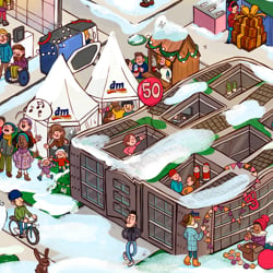 Wimmelbild Weihnachten