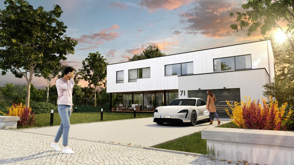 3D REAL ESTATE / 3D IMMOBILIEN VISUALISIERUNG EINFAHRT